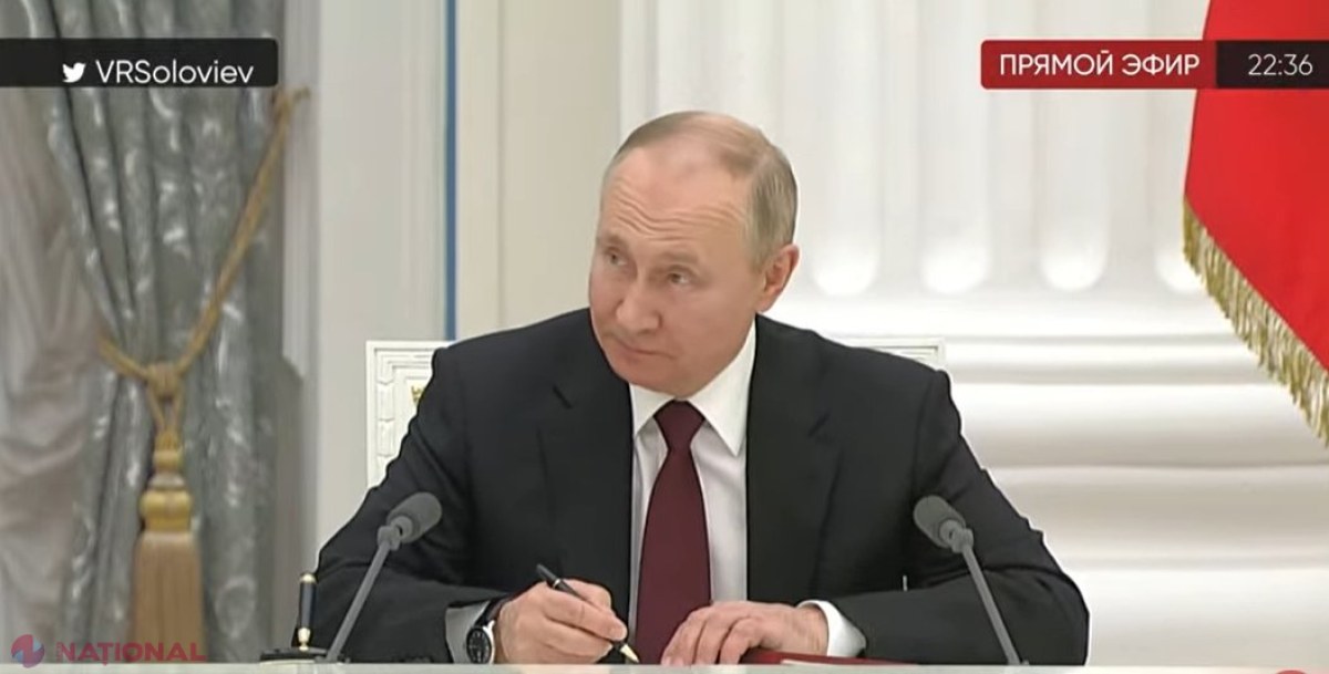 Putin a DECIS să RECUNOASCĂ independența regiunilor SEPARATISTE Donețk și Lugansk. DECRETELE privind CIOPÂRȚIREA Ucrainei au fost semnate 