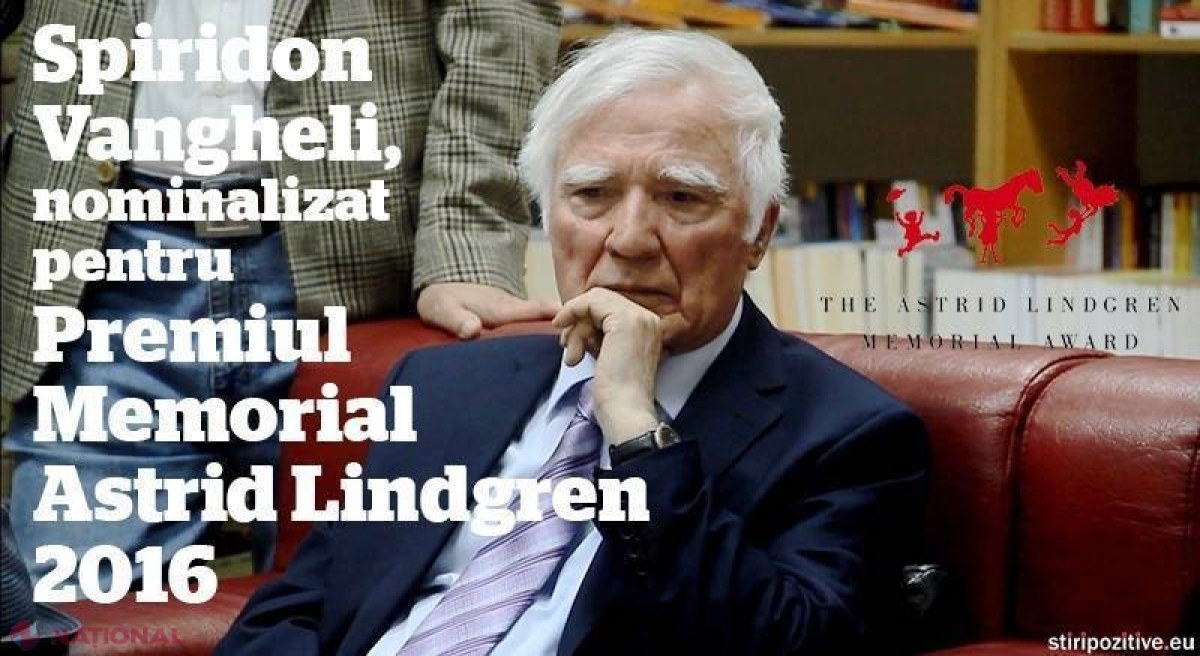  Spiridon Vangheli, nominalizat pentru Premiul mondial în domeniul literaturii pentru copii