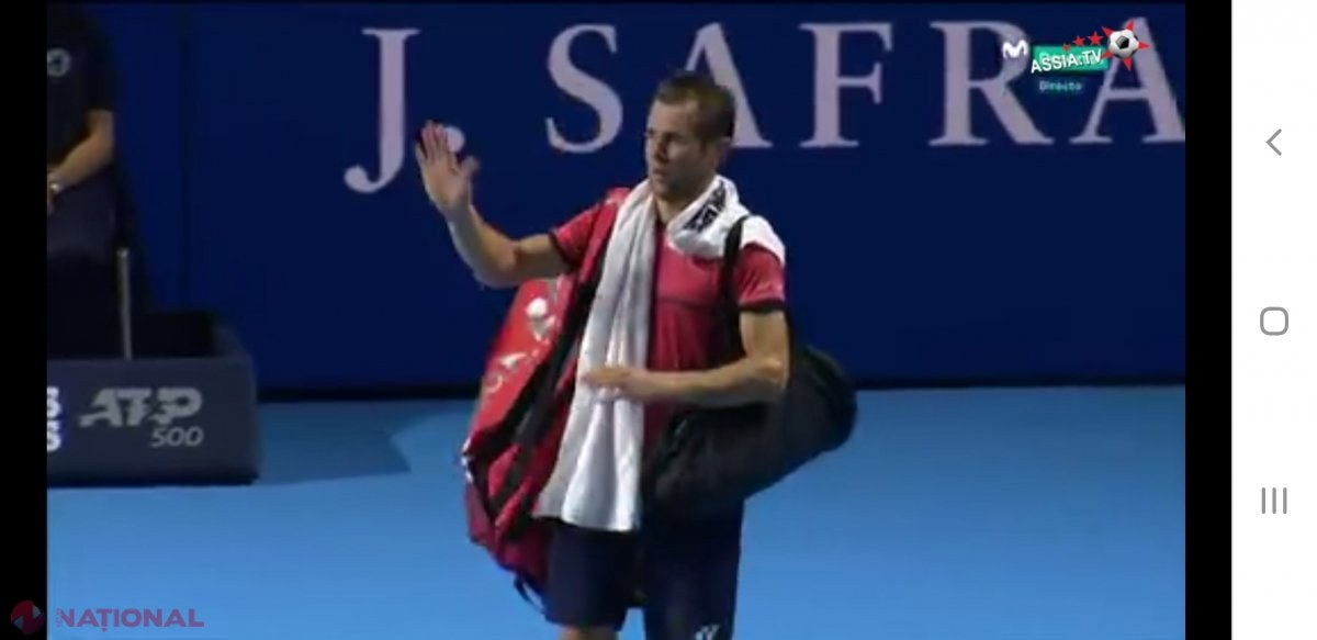 FOTO // Radu Albot a fost surclasat de marele Roger Federer. Tenismenul nostru a prins o zi proastă, dar a fost APLAUDAT de publicul din Basel 
