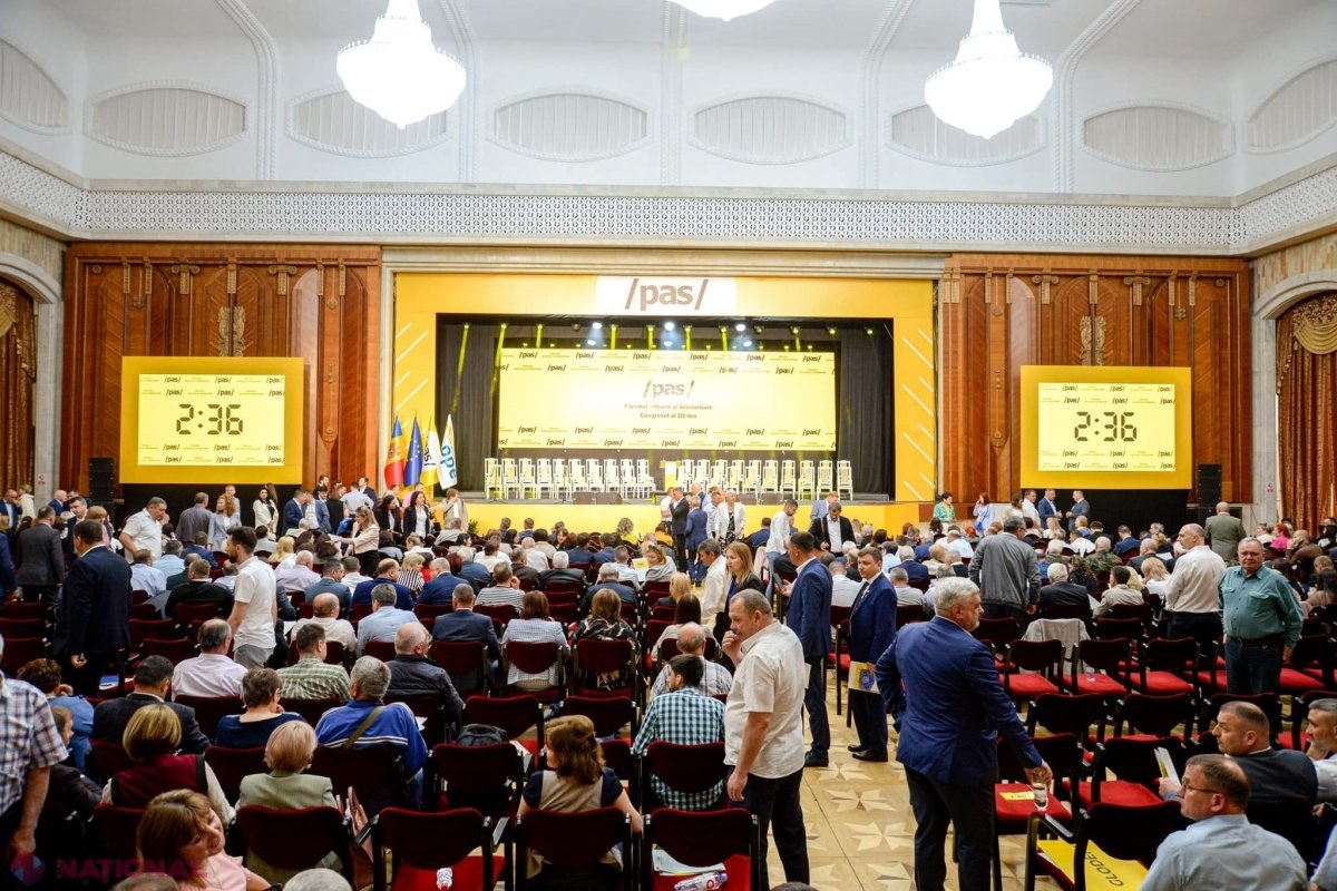 VIDEO // PAS şi-a ales CONDUCEREA: Igor Grosu va conduce în continuare partidul aflat la guvernare