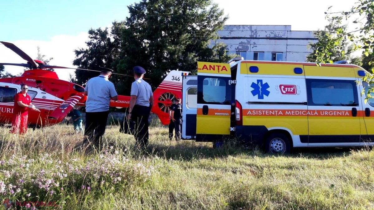 FOTO // Un tânăr din Cahul, transportat cu elicopterul SMURD la București pentru a-i pune la loc un PICIOR desprins de corp