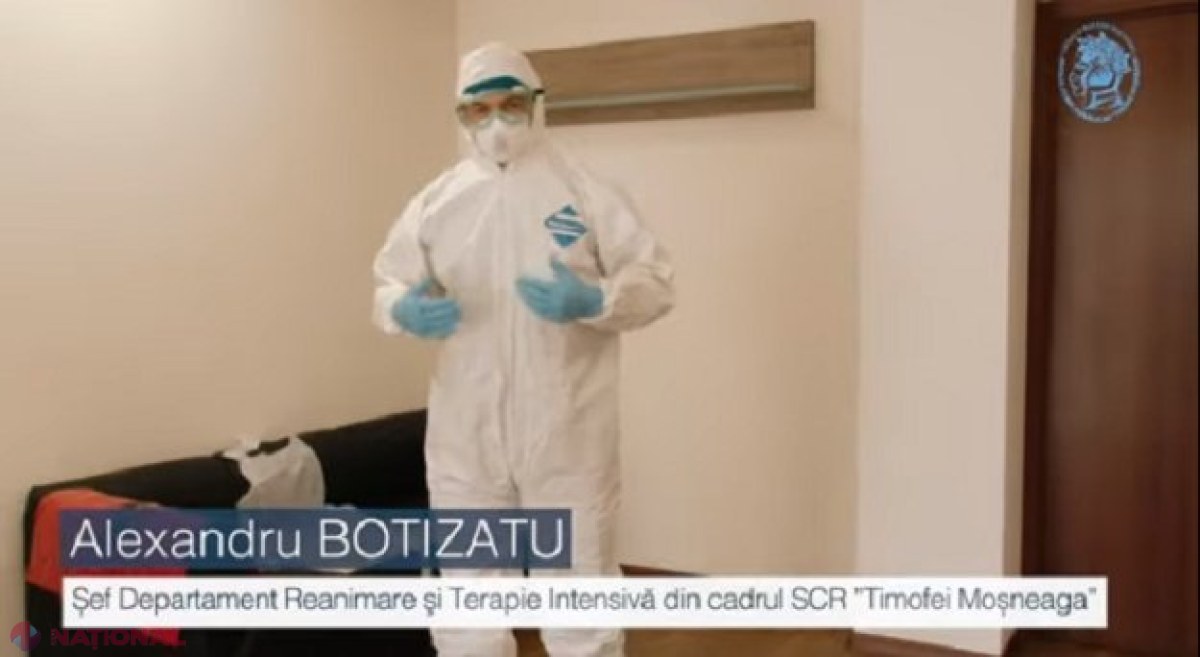 VIDEO // „Noi lucrăm, voi stați acasă!”: Șeful Departamentului Reanimare și Terapie Intensivă de la SCR, observații vizavi de extinderea noului coronavirus 