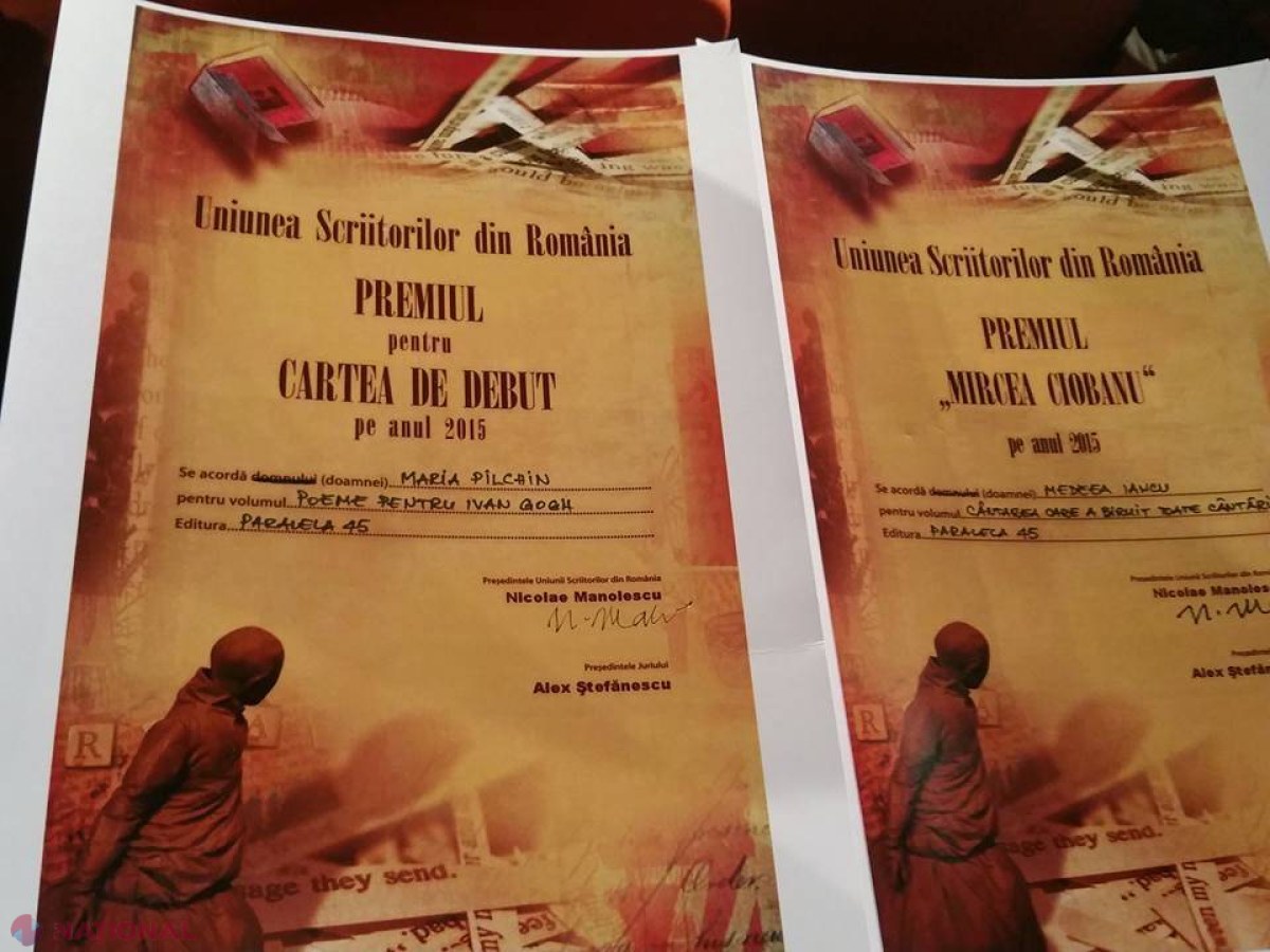 Doi scriitori din R. Moldova, LAUREAȚI ai unor premii IMPORTANTE din România