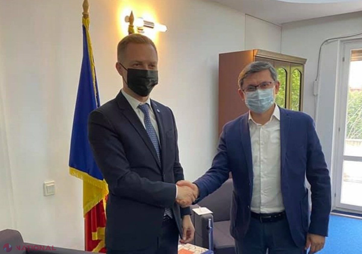 FOTO // Spicherul Igor Grosu, în vizită la DRRM din cadrul Guvernului României. Adrian Dupu: „Cetățenii R. Moldova trebuie să beneficieze cât mai mult din apropierea dintre cele două state”