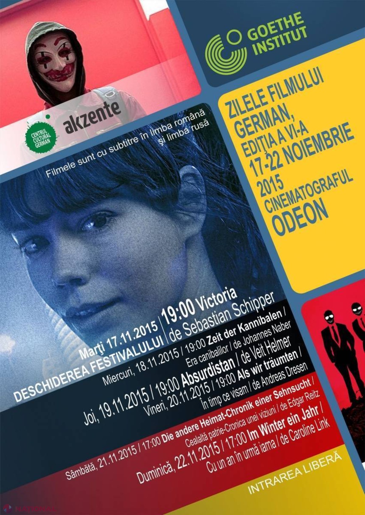 „Victoria”, „Era canibalilor” și alte proiecții de EXCEPȚIE la Chișinău