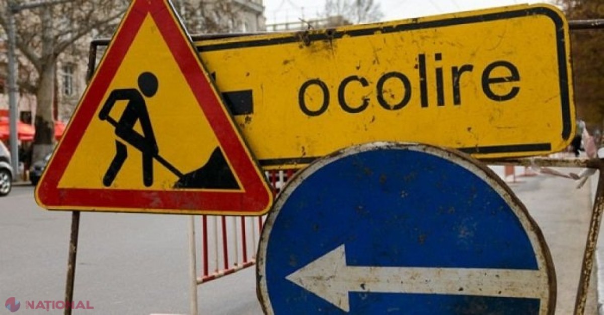 Atenție, șoferi! Circulația pe tronsonul cuprins între străzile Aurel David și Pantelimon Halippa din Chișinău, suspendată până pe 18 decembrie