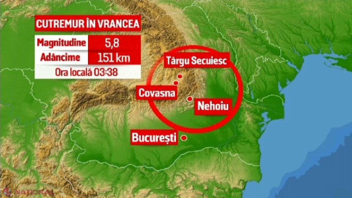 Institutul de Geologie și Seismologie din R. Moldova oferă DETALII despre cutremurul PUTERNIC din această noapte