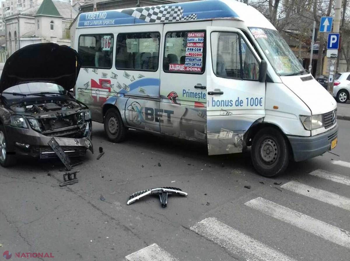 Un pieton din Chișinău, „STRIVIT” de un „Mercedes” condus de un șofer în stare de ebrietate: 110 ACCIDENTE rutiere în doar trei zile, produse în capitală 