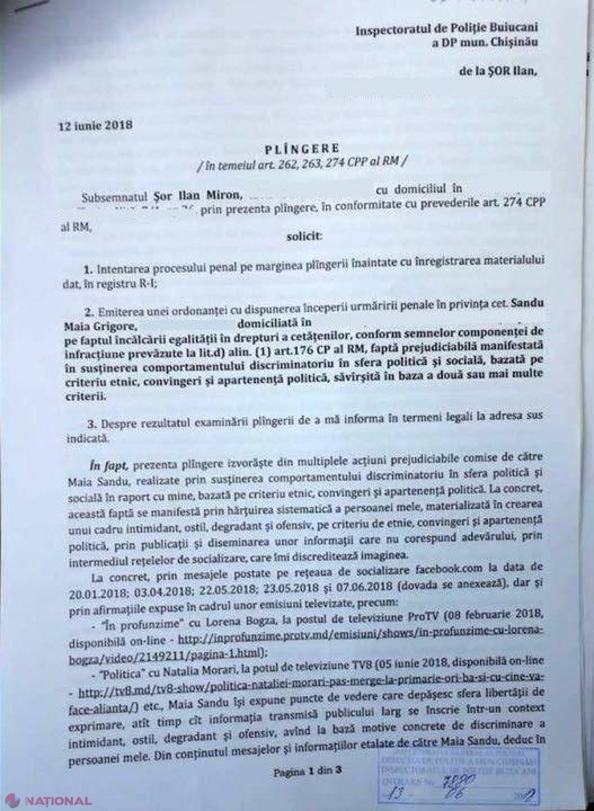 DOC // Ilan Șor se simte „HĂRȚUIT” de Maia Sandu care îl acuză de implicare în furtul miliardului și o atacă în JUDECATĂ