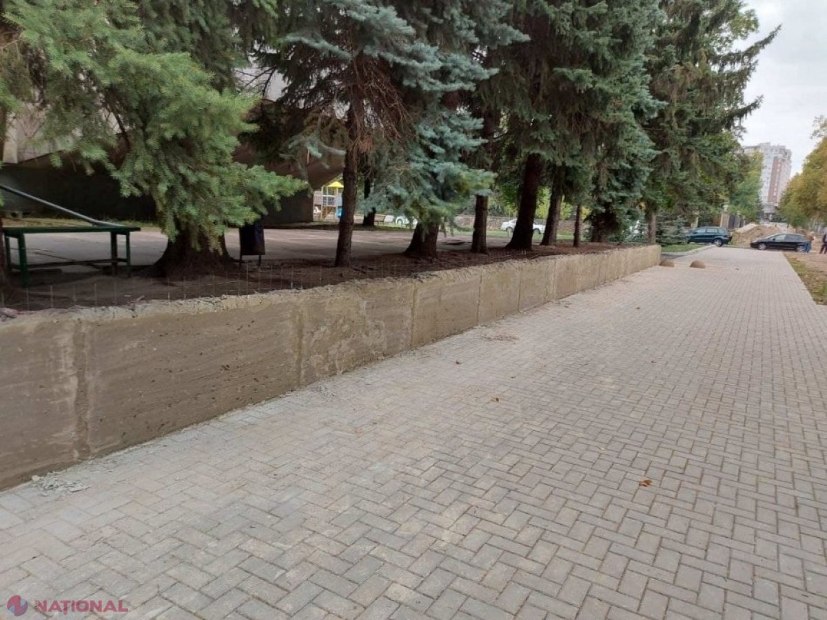 FOTO // Scuarul din preajma Universității „Ion Creangă”, de NERECUNOSCUT: Cum va arăta după amenajare
