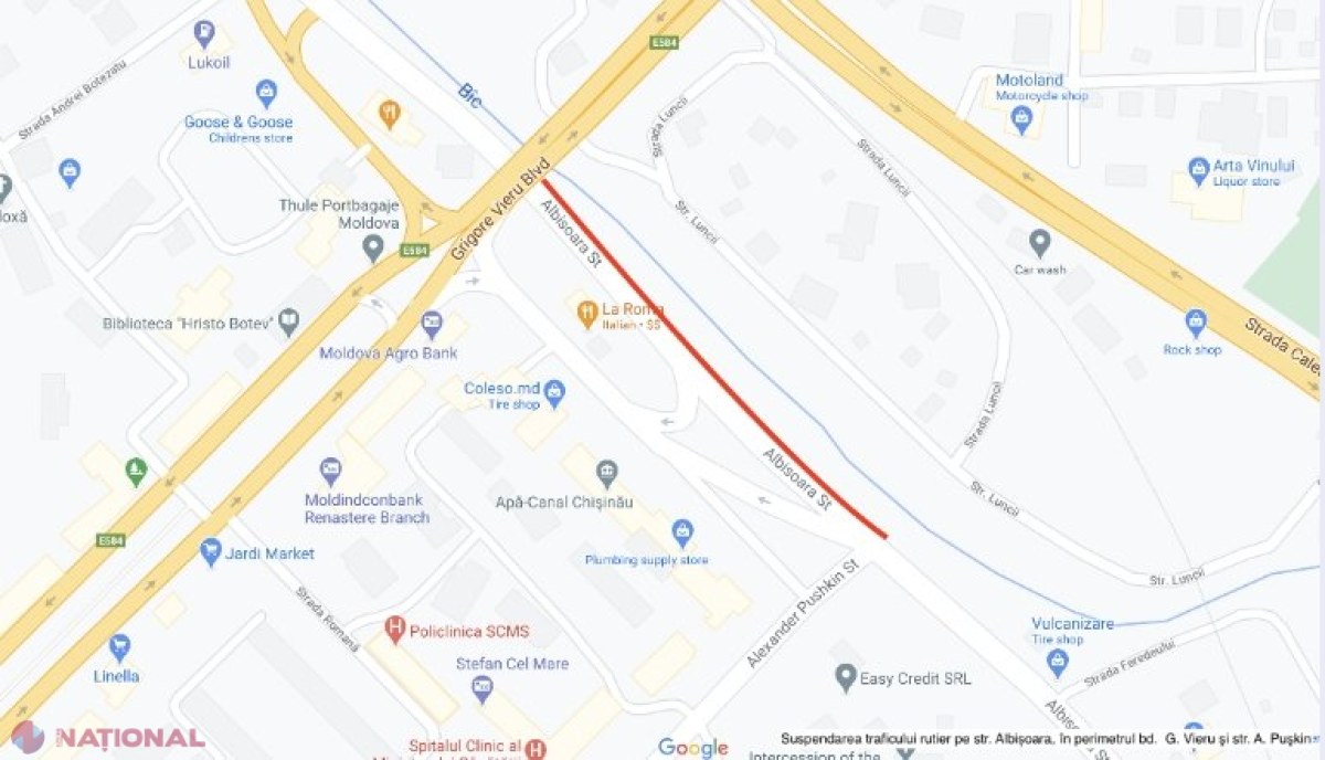 ATENȚIE, șoferi! Traficul pe o porțiune a străzii Albișoara, SUSPENDAT pentru două zile