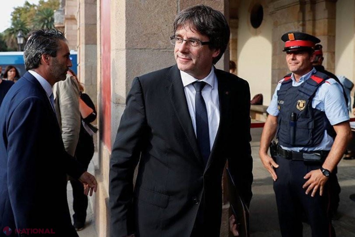 Carles Puigdemont şi alţi patru lideri catalani, care s-au predat poliţiei din Bruxelles, au fost ELIBERAŢI după 10 ore de audieri