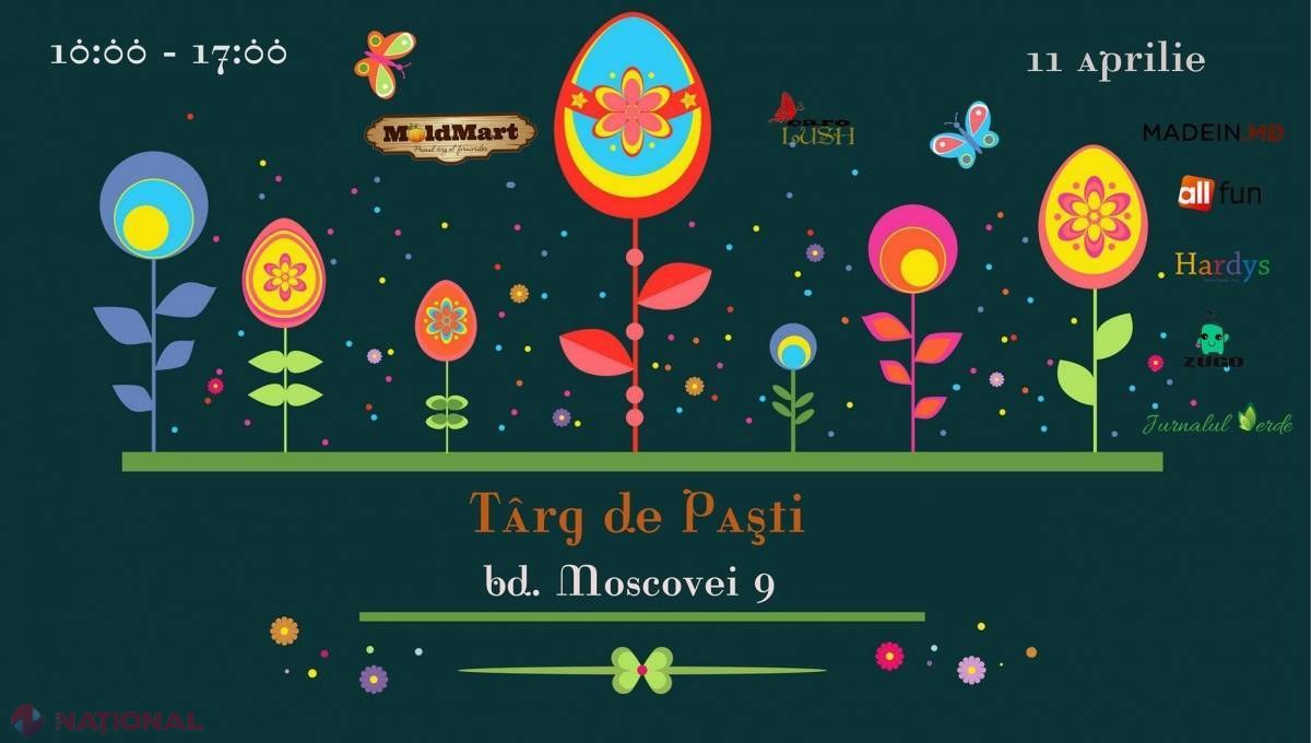 Târg handmade cu cadouri exclusive de Paști, astăzi în capitală