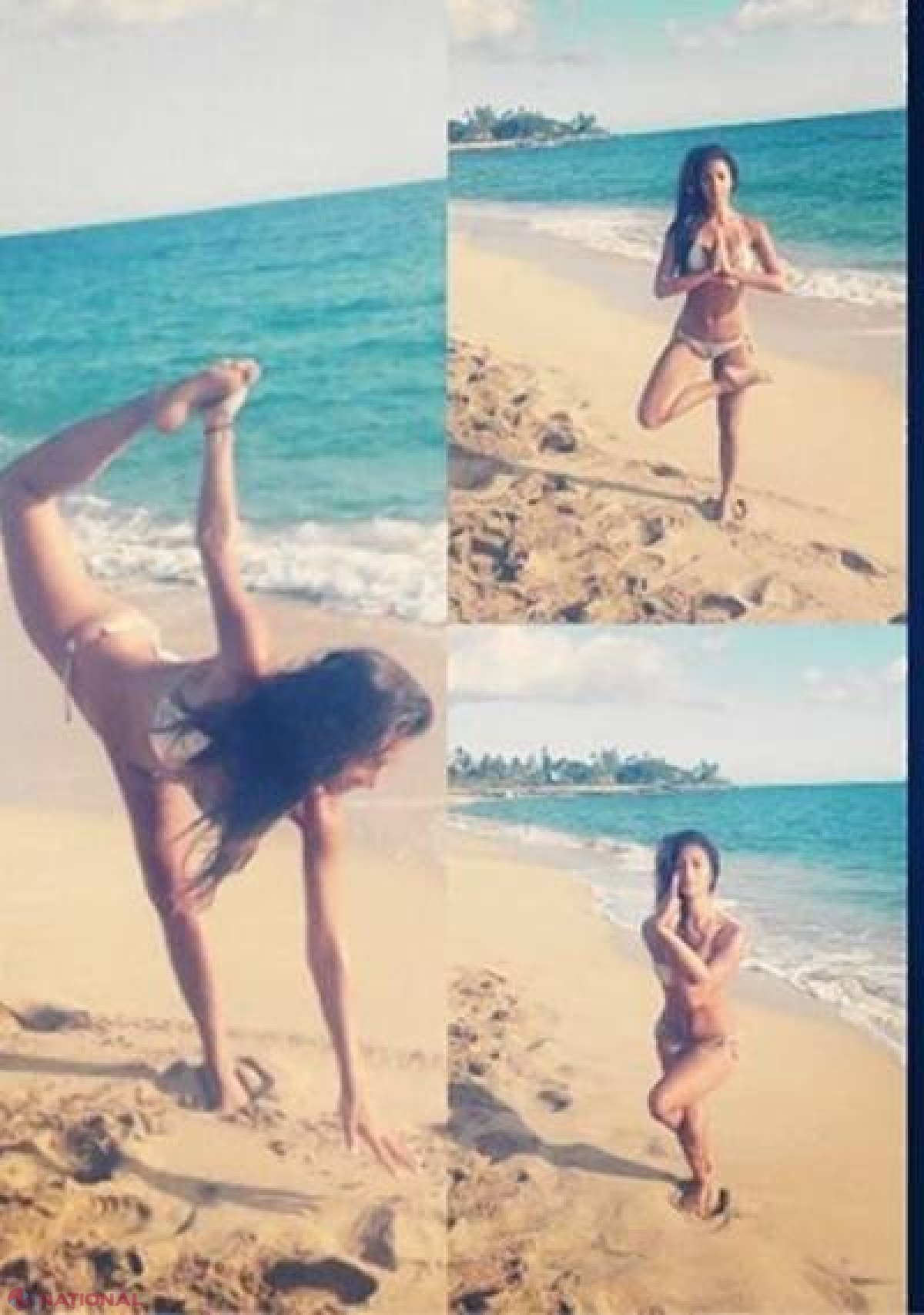 FOTO // Nicole Scherzinger, face yoga în bikini. Arată AMEŢITOR de bine