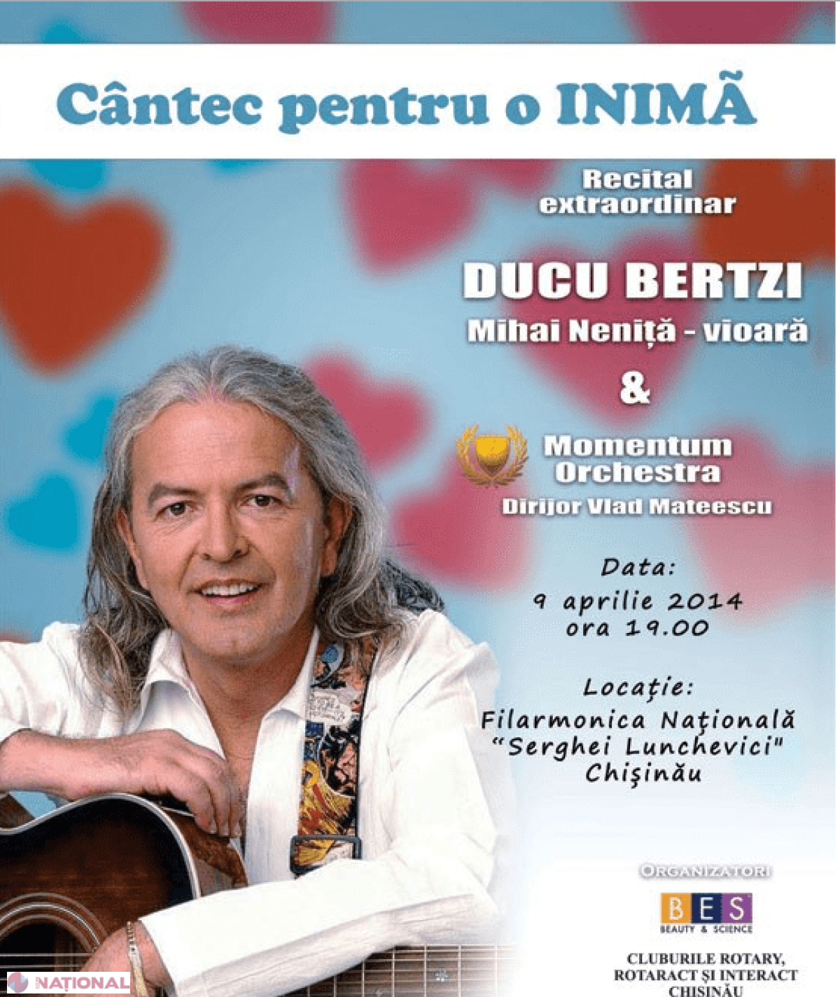Ducu Bertzi revine la Chişinău cu un nou concert