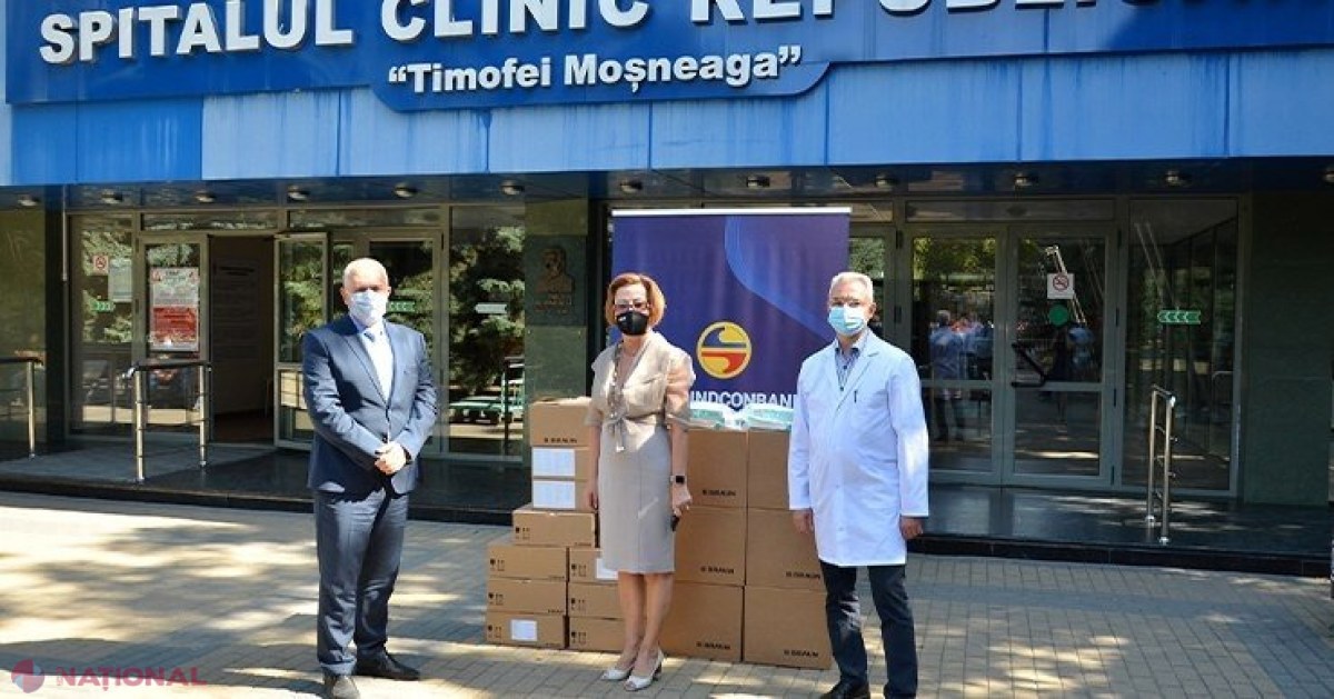 FOTO // Moldindconbank continuă să susțină Spitalul Clinic Republican pentru tratamentul bolnavilor de COVID-19 în stare gravă