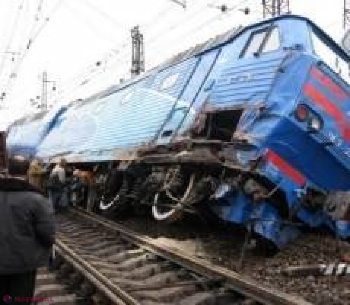 Donețk // Un tren a deraiat de pe șine după ce a fost detonată calea ferată
