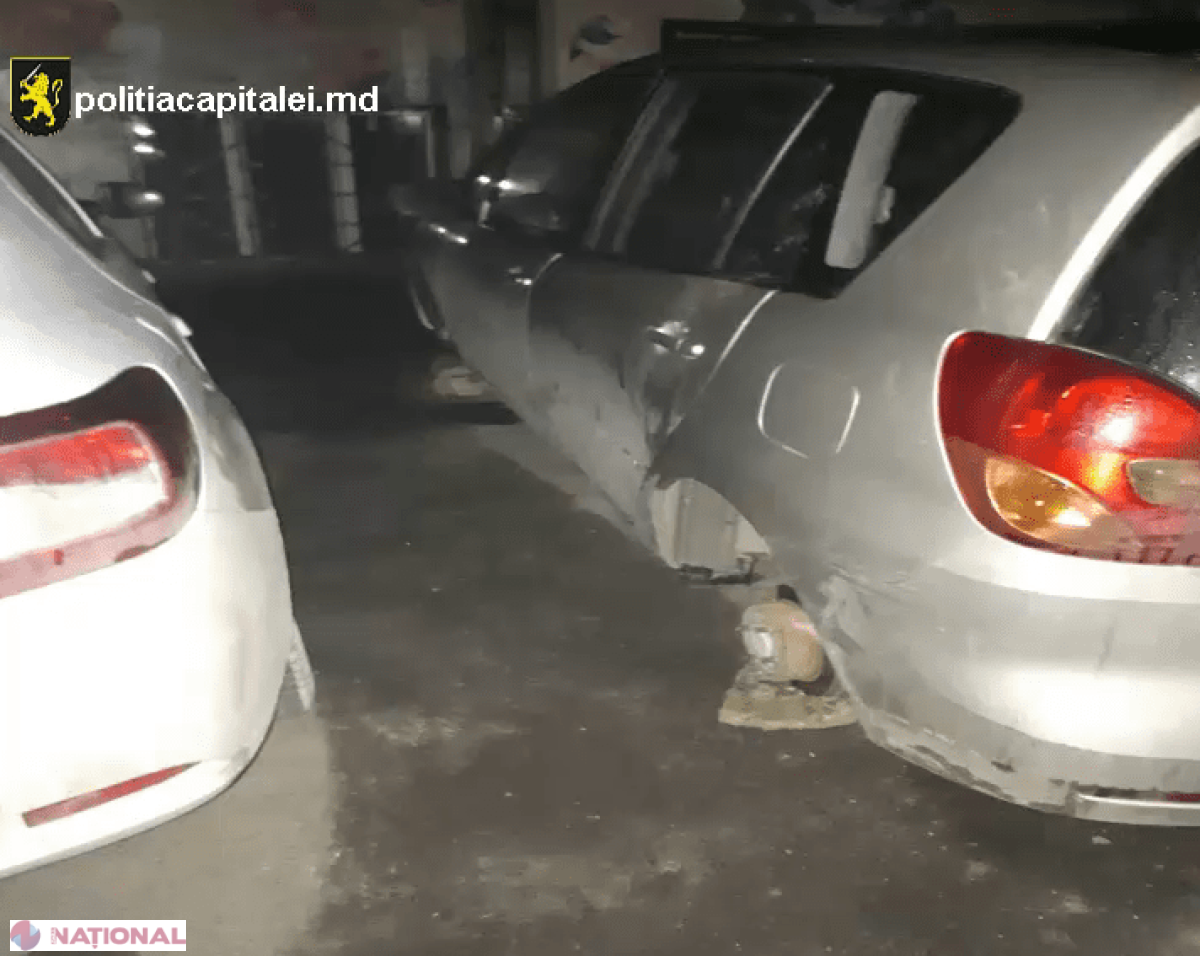 Dimineața devreme, la furat roți în sectorul Râșcani. Norocul proprietarului: hoții au fost reținuți imediat