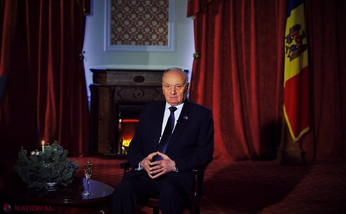 Mesajul de Revelion al președintelui Nicolae Timofti: ​„Să continuăm parcursul european, nu să-l DENATURĂM prin declarații pompoase”
