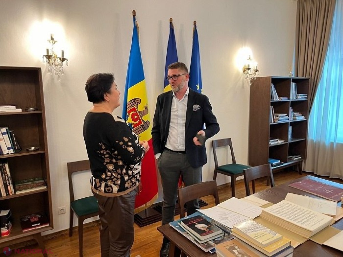 Partituri și cărți de specialitate, donate de Universitatea Națională de Muzică din București Filarmonicii Naționale „Serghei Lunchevici” de la Chișinău. Ambasadorul Cristian-Leon Țurcanu: „România susține cultura de pe acest mal al Prutului”
