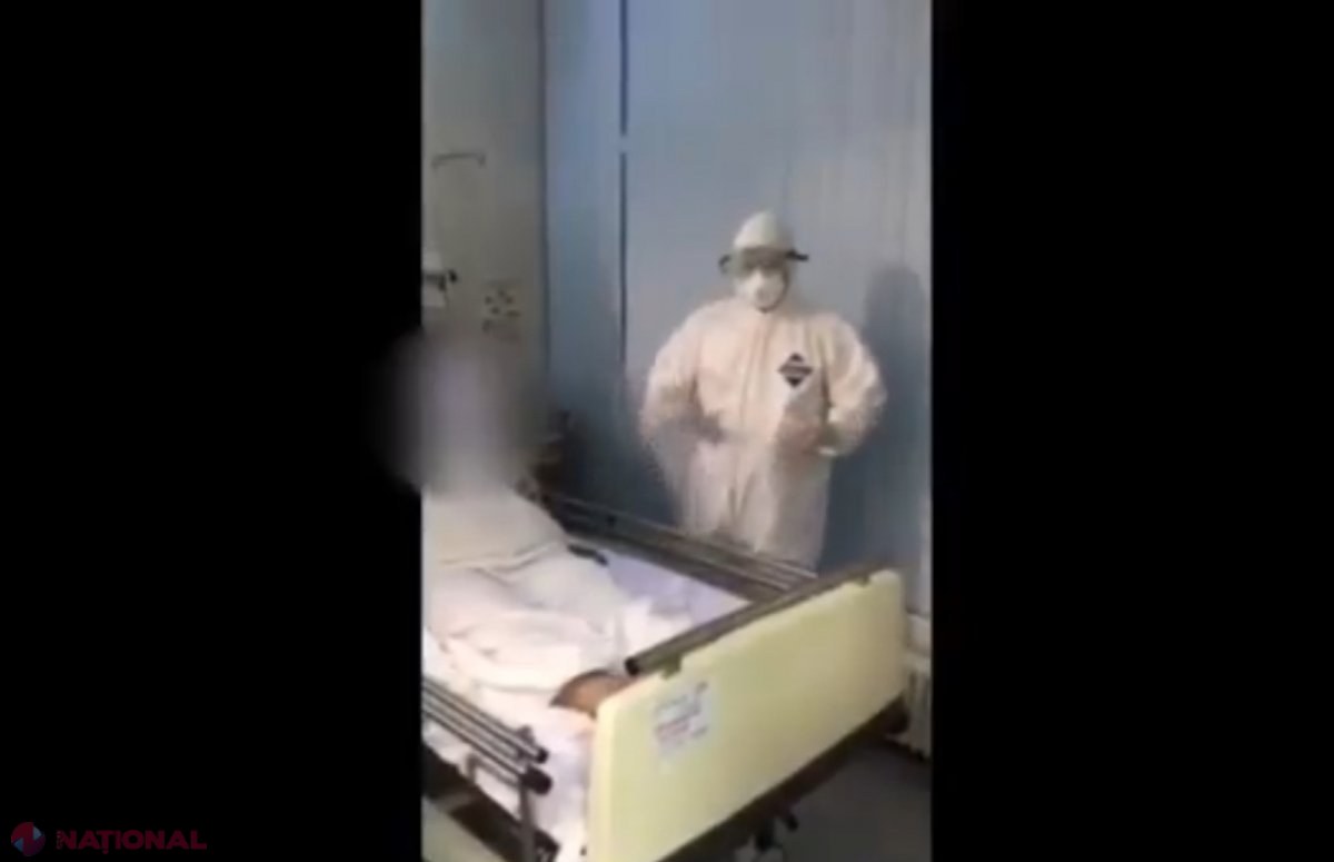 Primele imagini cu pacienta din R. Moldova infectată cu temutul CORONAVIRUS. Spune că are condiții mult mai bune ca în Italia