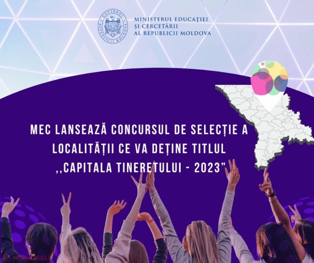 CONCURS // Se caută „Capitala Tineretului - 2023”: MEC anunță un MILION de lei pentru localitatea câștigătoare