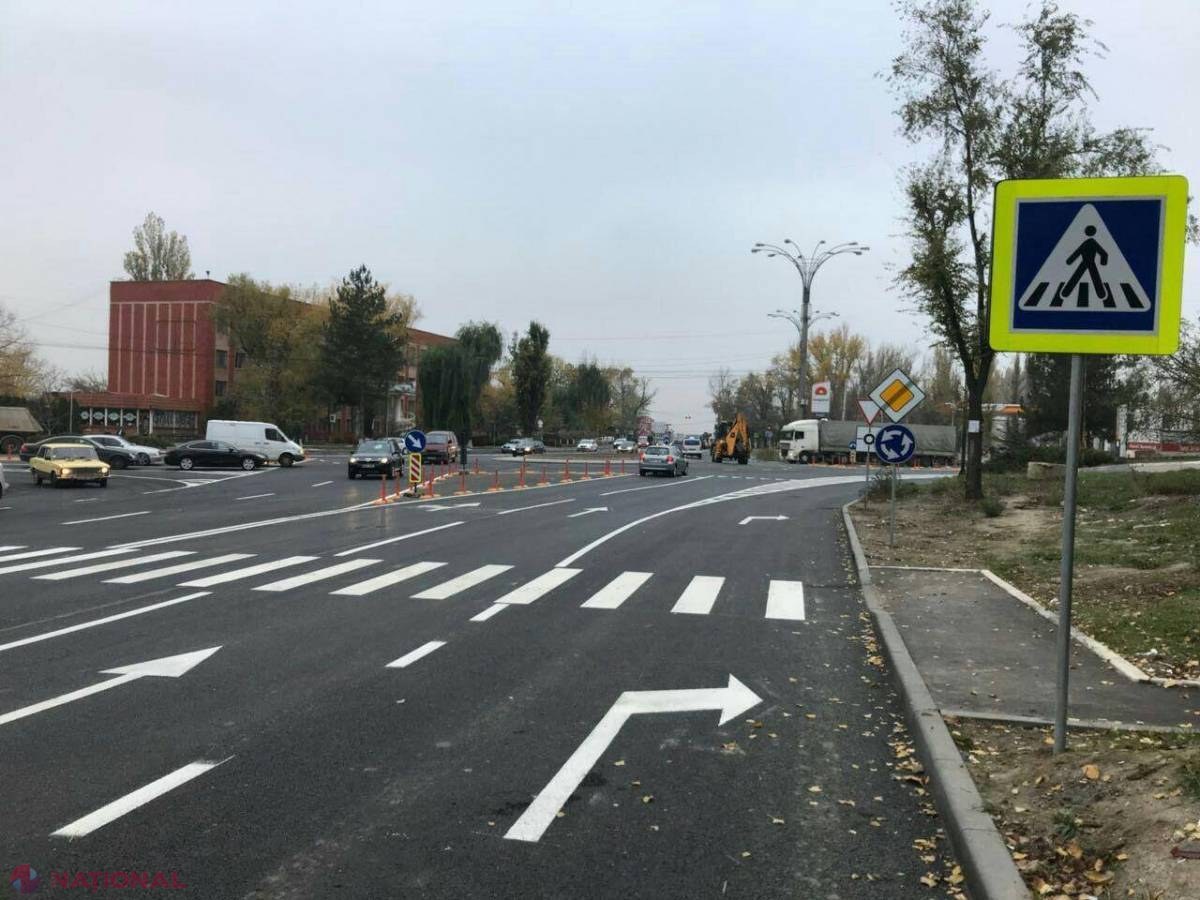 FOTO // Cum arată noul sens GIRATORIU din Chișinău, finalizat astăzi