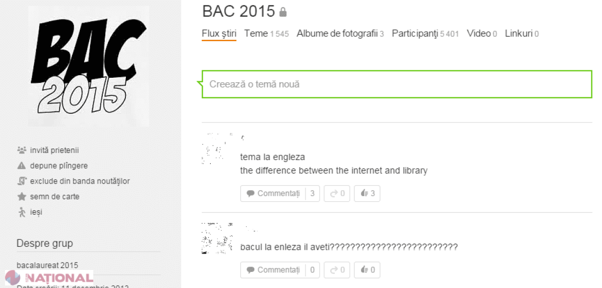 ILEGAL // Subiectele de la examenul de BAC care are loc astăzi au apărut pe internet