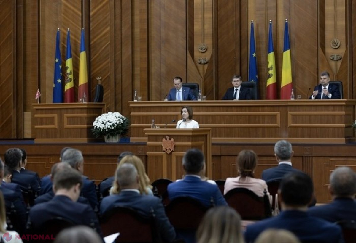 Președinta Maia Sandu a deschis ședința comună a PARLAMENTELOR de la Chișinău și București: „România a fost mereu alături de noi, relațiile noastre sunt astăzi la cel mai intens nivel din ultimii 30 de ani”