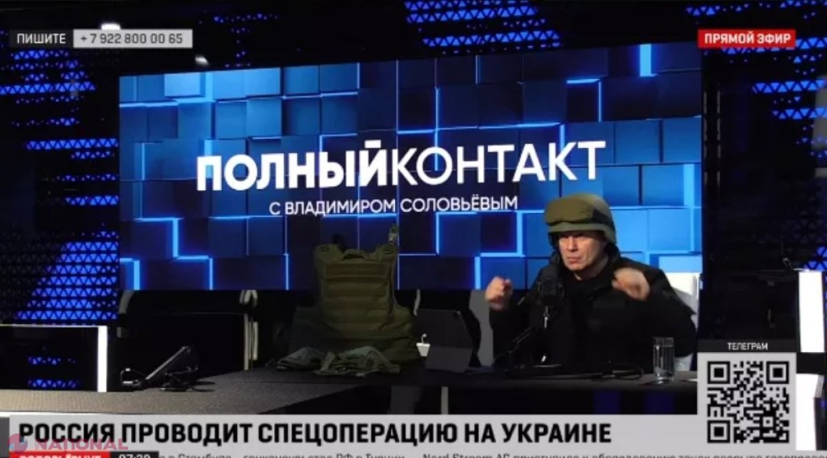 VIDEO // Propagandinstul nr. 1 al lui Putin și-a pus o CASCĂ în cap și a început să se RĂSTEASCĂ la recruții ruși: „Ce mai vreți?”