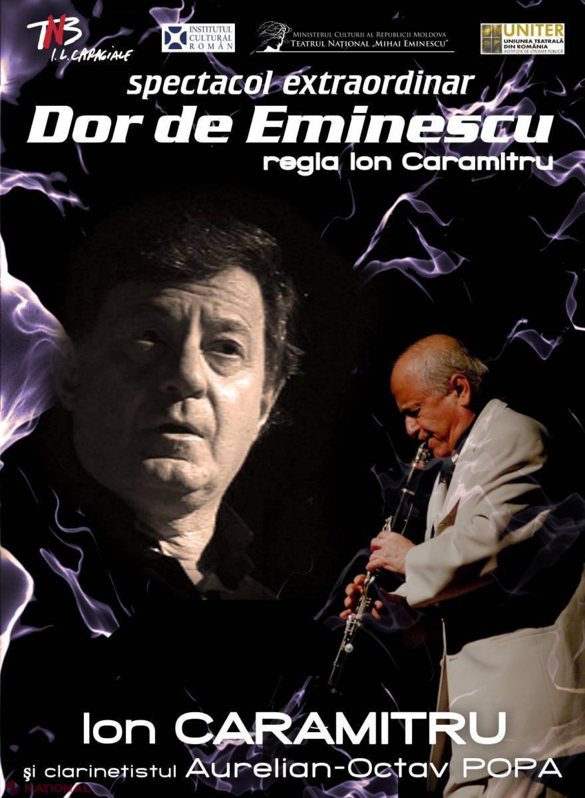 „Dor de Eminescu”. Spectacol inedit la Teatrul Național