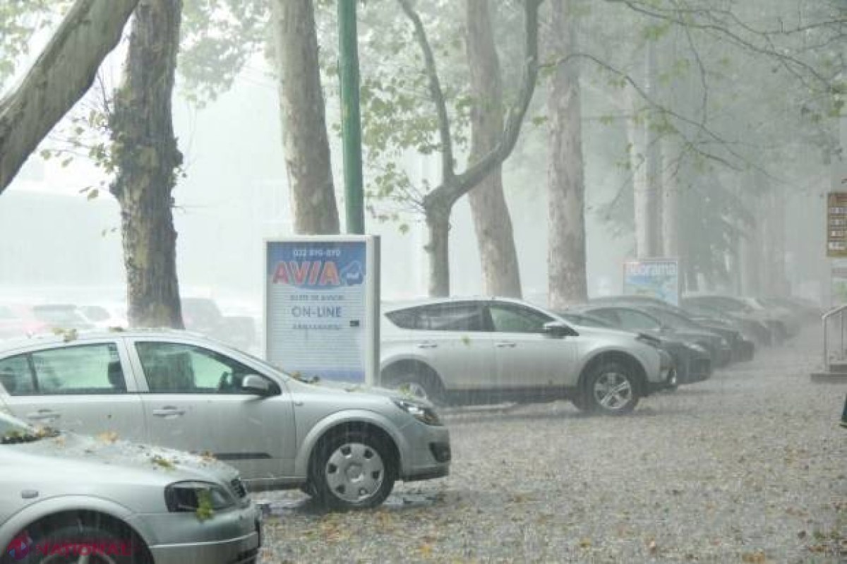 AVERTISMENTUL meteorologilor: Grindină și vijelie în după-amiaza zilei de azi. Când va începe FURTUNA