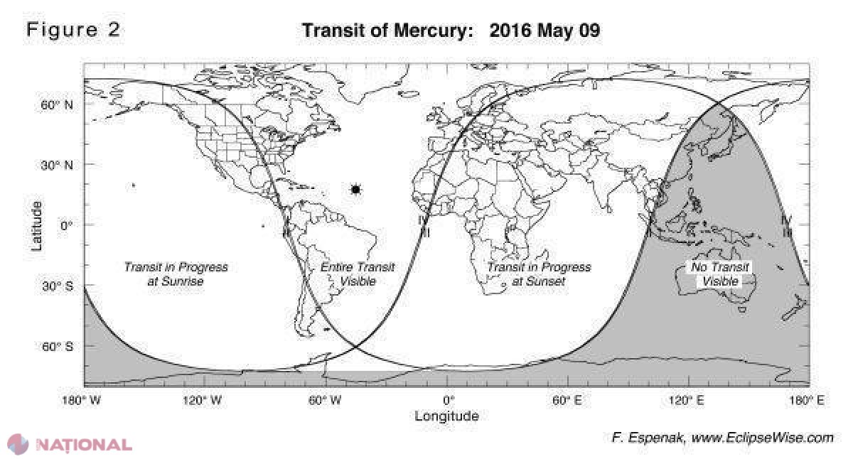  Un eveniment astronomic DEOSEBIT va putea fi observat pe data de 9 mai. Se petrece numai de câteva ori într-un secol