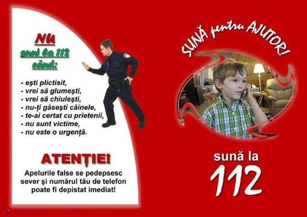 Un bărbat din Chișinău a fost AMENDAT cu 800 de lei, după ce a telefonat la 112 și a anunțat că pe stradă sunt polițiști în stare de ebrietate