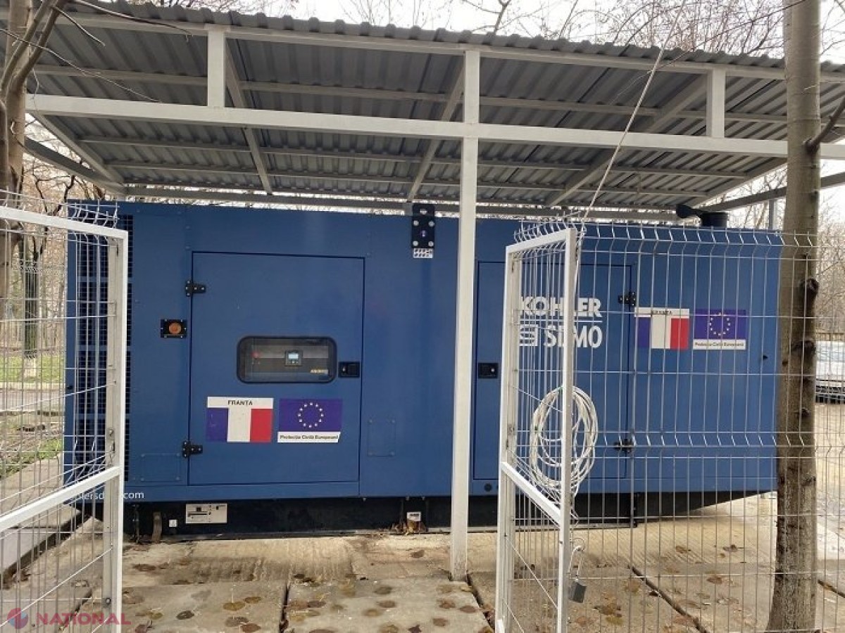 Generator electric, instalat la Institutul de Cardiologie, cu ajutorul fondurilor CNAM: A fost testat cu succes la ultima pană masivă de curent care a afectat R. Moldova