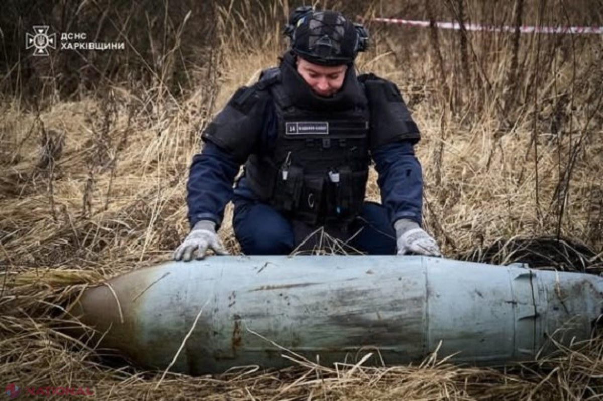 O bombă rusească FAB-500 neexplodată a fost neutralizată în Harkov  