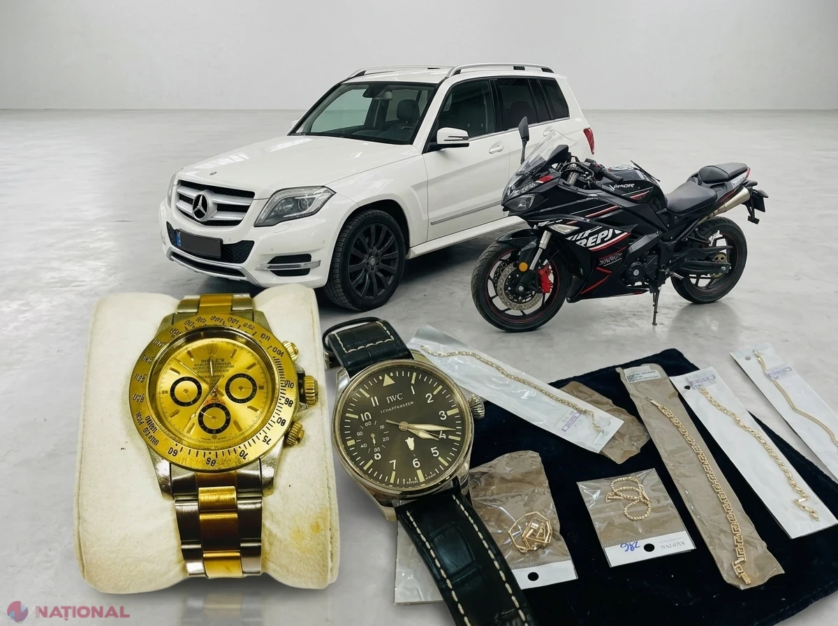 Ceasuri „Rolex” și „Cartier”, automobile și o motocicletă cu doar 584 km, scoase la vânzare la prețuri reduse de SFS
