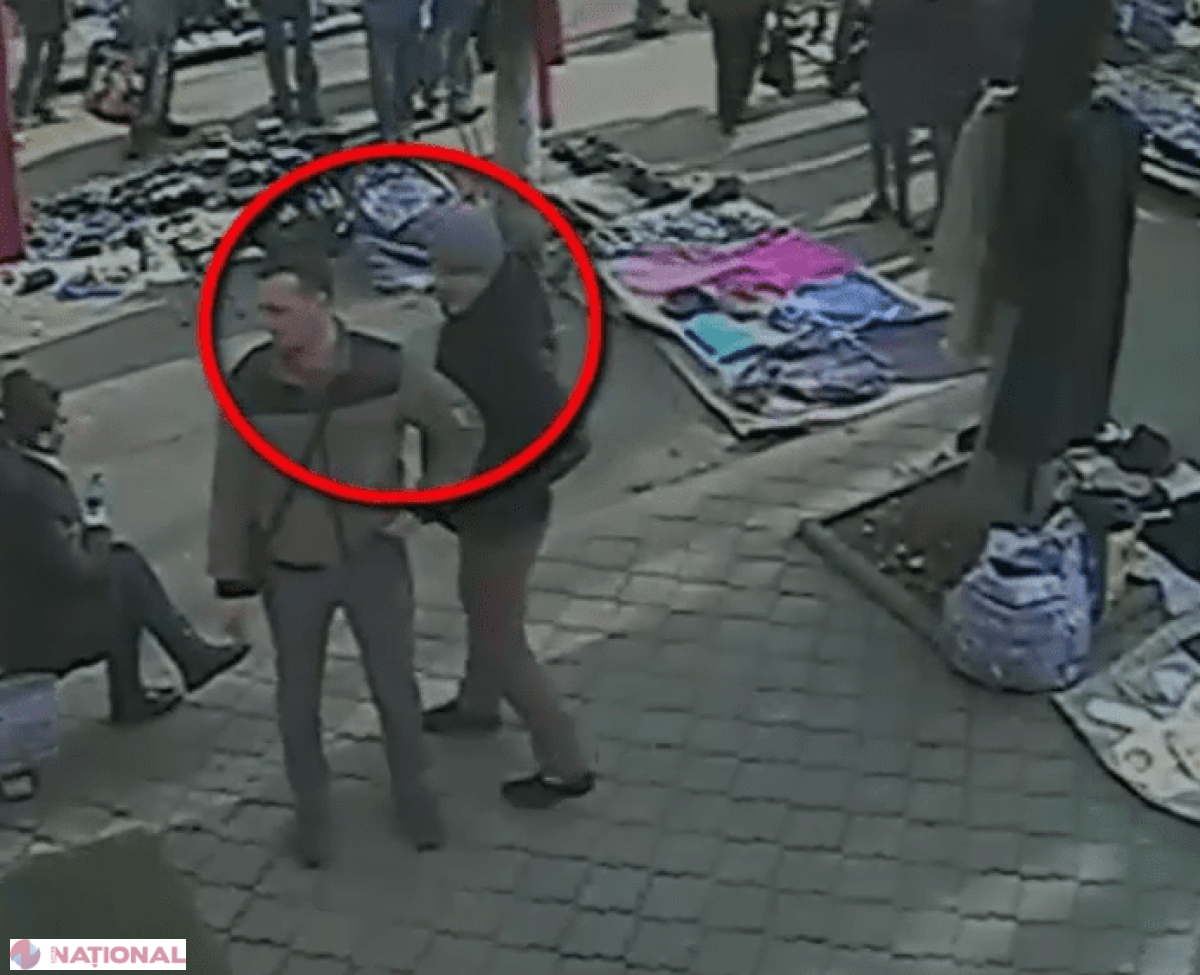 A rămas fără telefon, ziua în amiaza mare, pe o stradă aglomerată: Momentul furtului a fost surprins de camerele video, iar poliția caută infractorii. Îi cunoști?