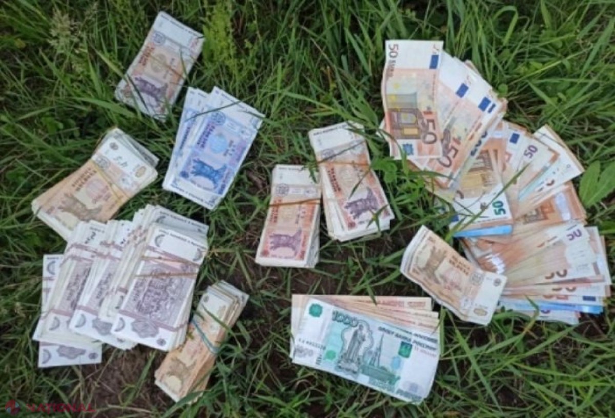 VIDEO // SUTE de mii de LEI, EURO și RUBLE, găsite în iarbă, la marginea unui sat din raionul Călărași