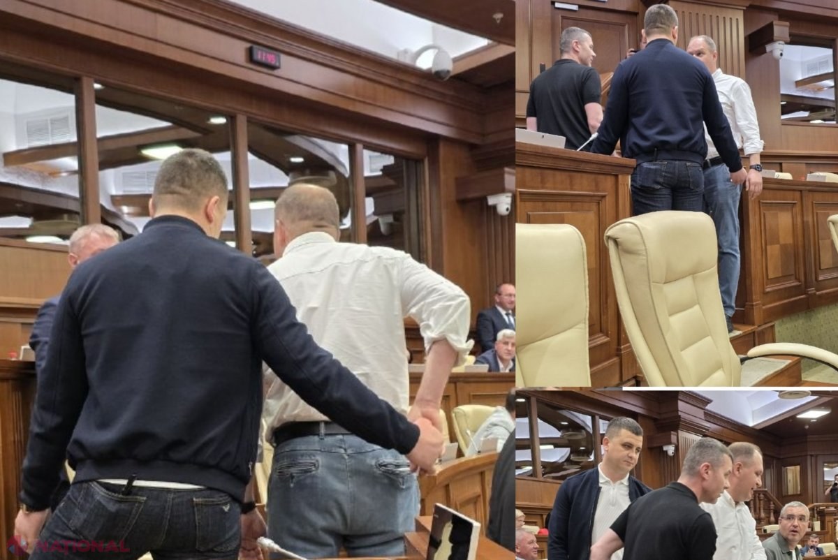 VIDEO // Izolat complet! Niciun deputat nu i-a sărit în ajutor lui Ceban când a fost luat pe sus de pază din Parlament, după ce a provocat haos. „Partenerii” Tkaciuk, Stoianoglo și Chicu nu au schițat niciun gest, iar sociliștii s-au AMUZAT copios