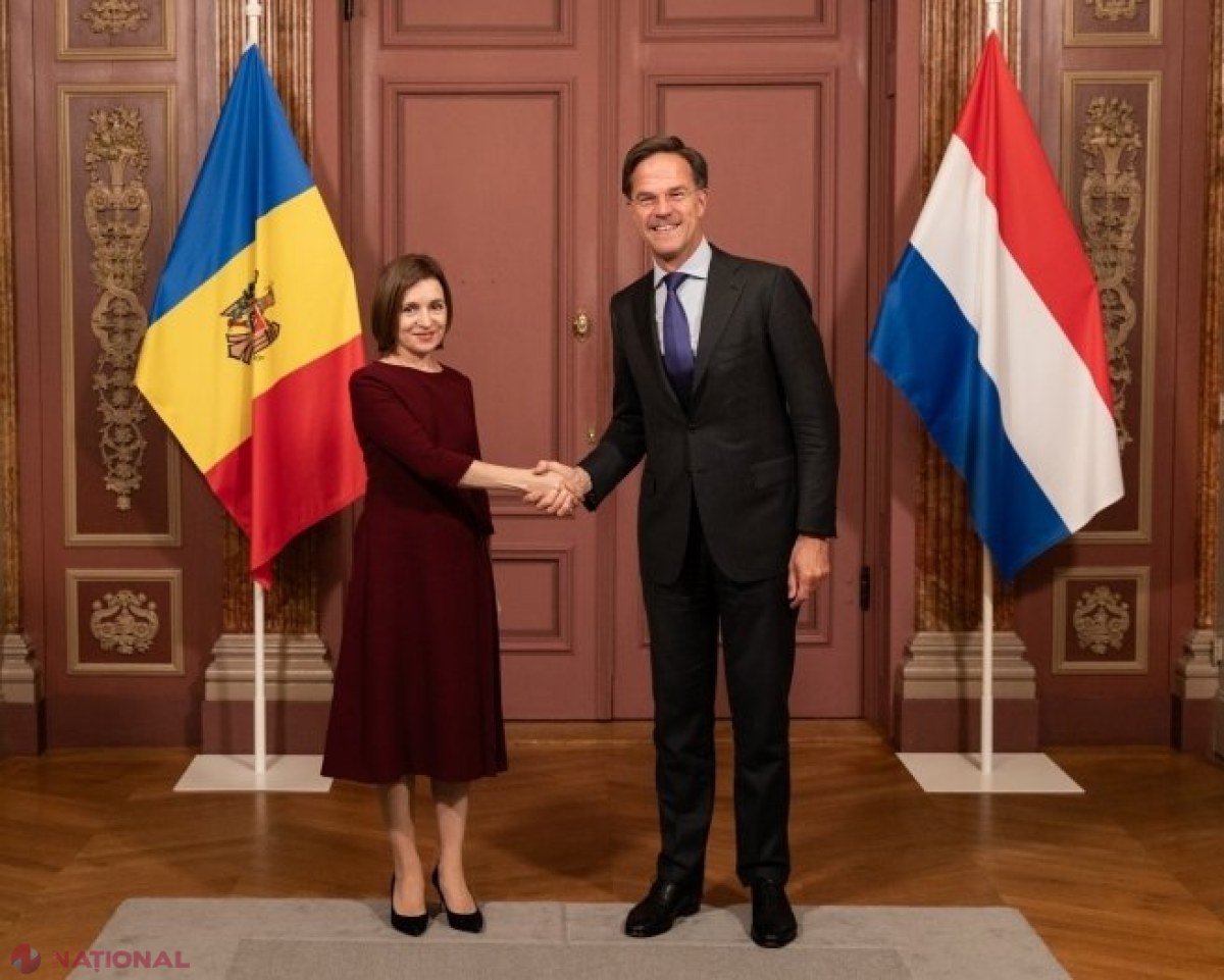Maia Sandu caută susținere la Haga pentru inițierea negocierilor de aderare a R. Moldova la UE: „Republica noastră are parteneri de încredere, care ne sprijină prin proiecte concrete”