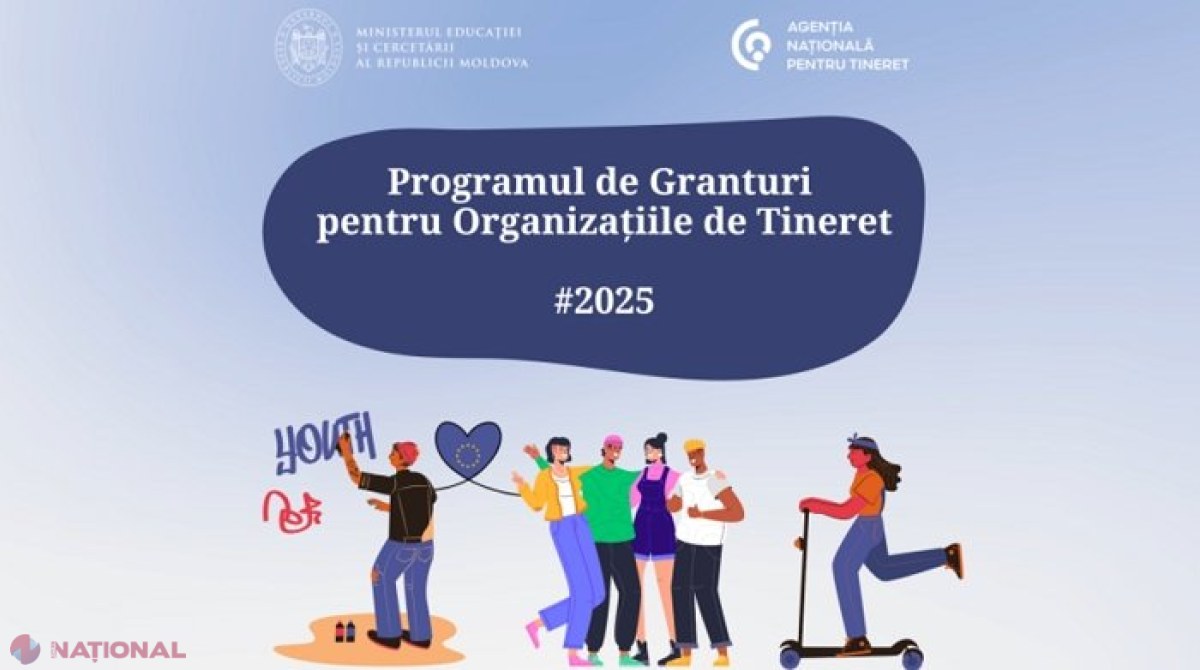 Organizațiile de tineret din R. Moldova pot beneficia de granturi de până la 600 de mii de lei: Programul pentru anul 2025, lansat de MEC