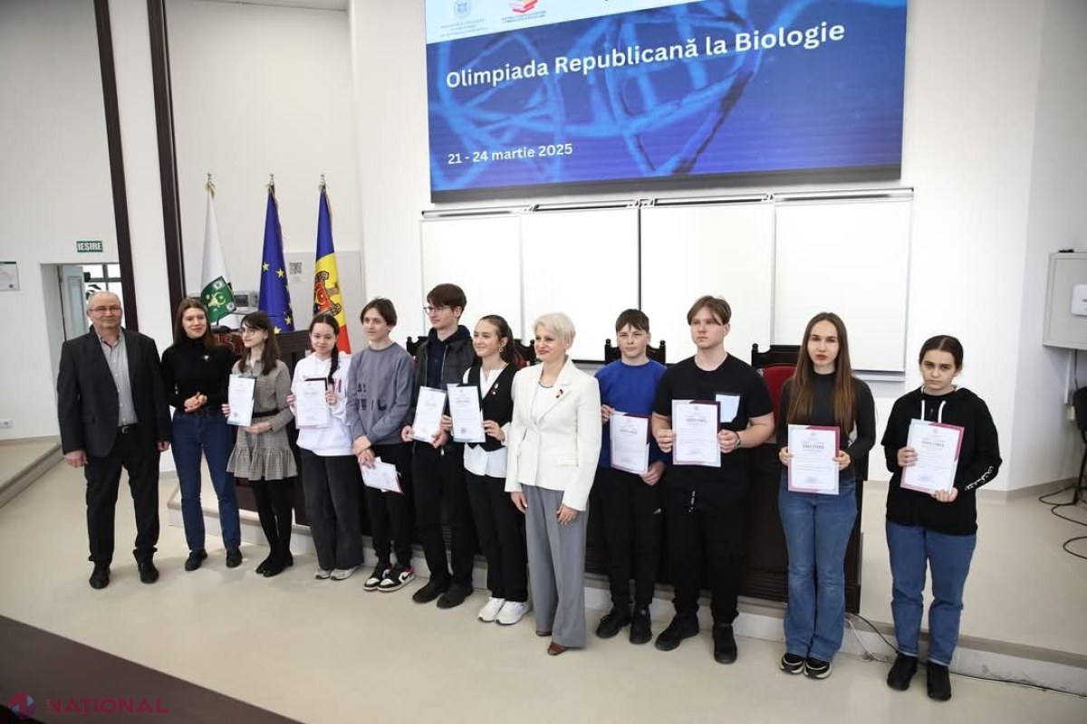Elevii cei mai buni din Republica Moldova au fost premiați la Olimpiada de Biologie: 40 de câștigători din diverse raioane și municipalități
