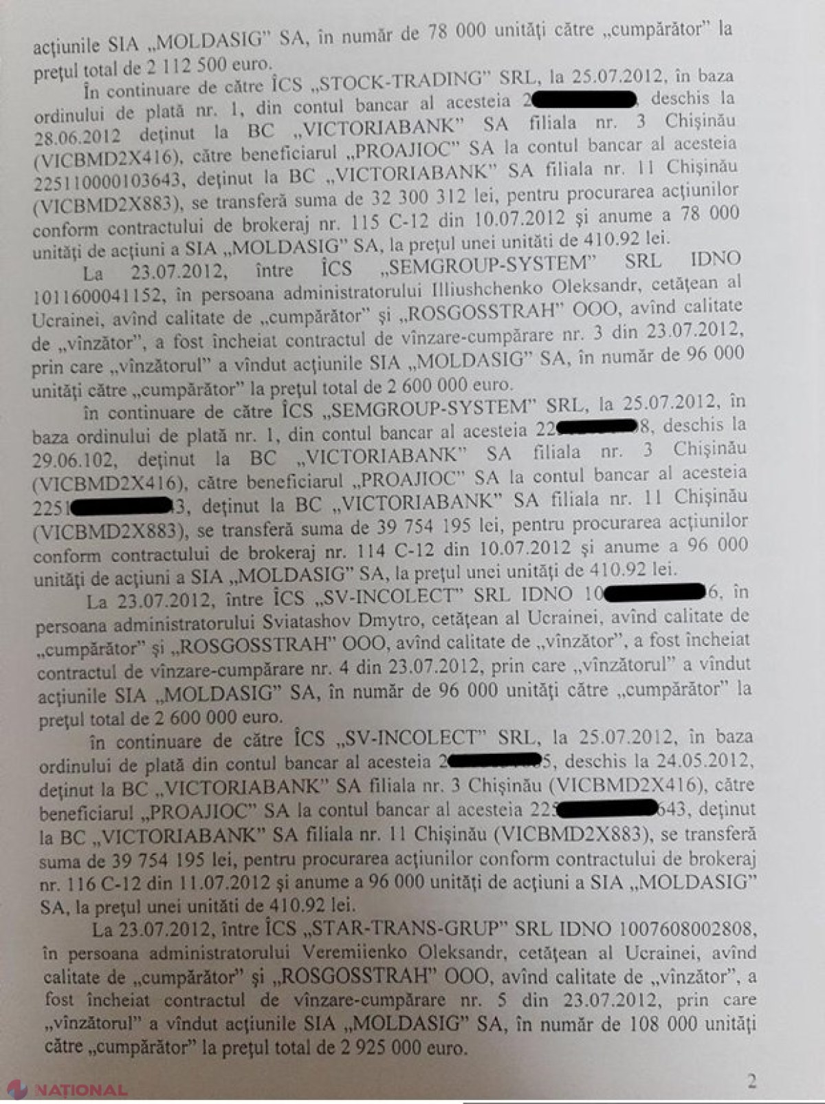 DOC // Platon a cumpărat „Moldasig