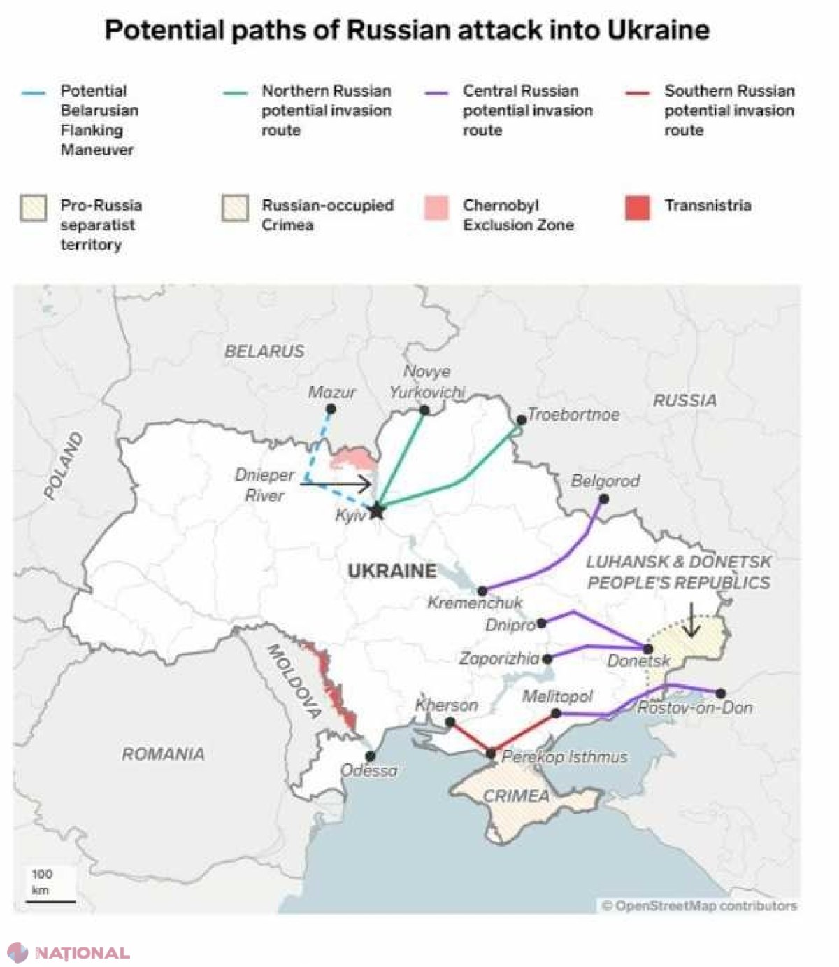 Cele mai probabile TREI SCENARII pentru o invazie rusă a Ucrainei  
