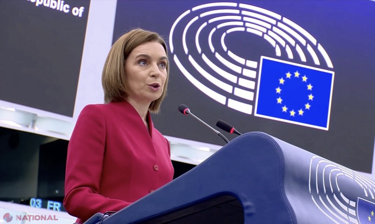 VIDEO // Maia Sandu, ovaționată în PE după un discurs EMOȚIONANT: „Drumul nostru european nu este doar despre valori - este despre SUPRAVIEȚUIRE. Kremlinul vrea să captureze R. Moldova prin intermediul urnelor de vot”