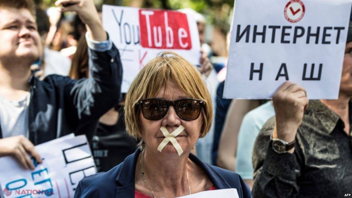 Proteste la Moscova împotriva CENZURII pe internet