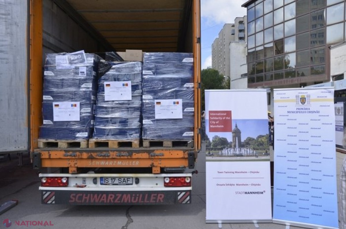 Un oraș din Germania, înfrățit cu Chișinăul, a trimis produse alimentare și de igienă de sute de mii de euro pentru refugiații ucraineni cazați în capitala R. Moldova