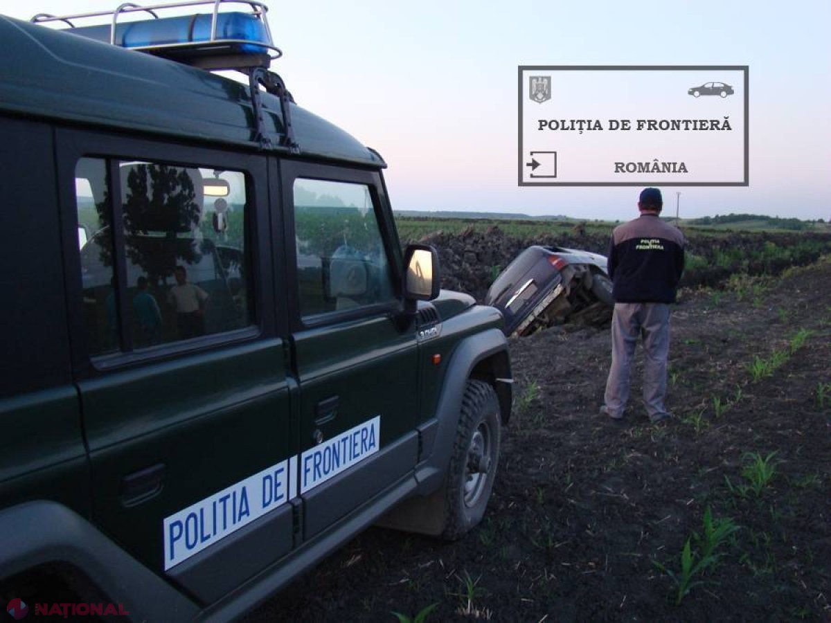Șofer ghinionist! S-a răsturnat cu mașina plină cu țigări moldovenești de contrabandă