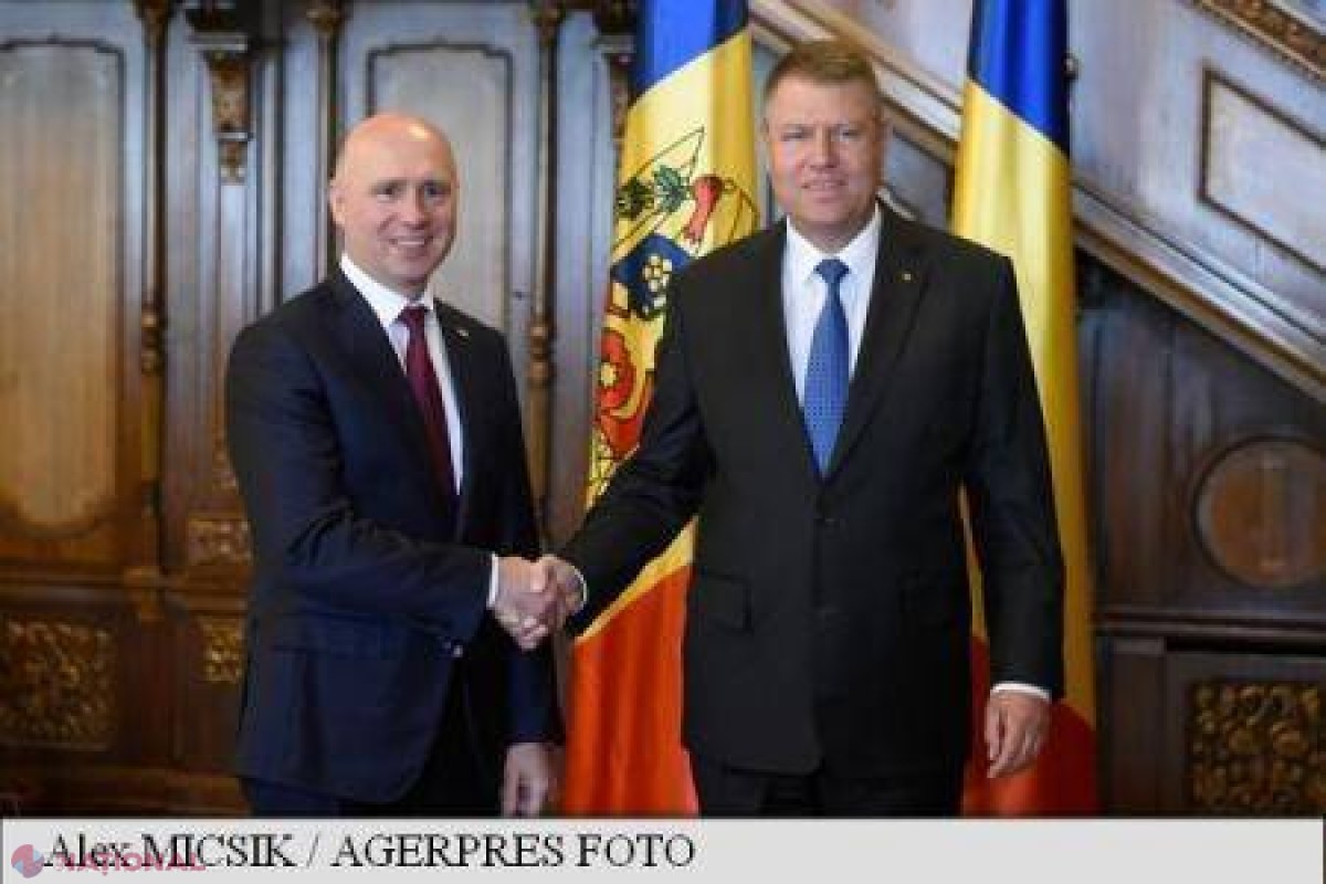 Iohannis, premierului moldovean: România este clar alături de Republica Moldova